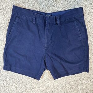 J.Crew Reade Flat Front Chino Shorts - Navy Blue - Size 33
